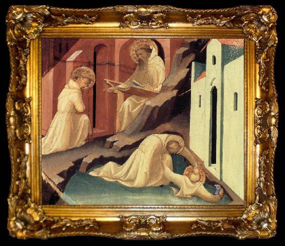 framed  Fra Filippo Lippi The Rescue of St Placidus and St Benedict